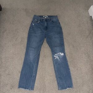 Abercrombie & Fitch Distressed Blue Jeans